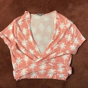 Crop wrap top